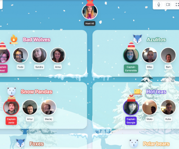 Virtual white Christmas